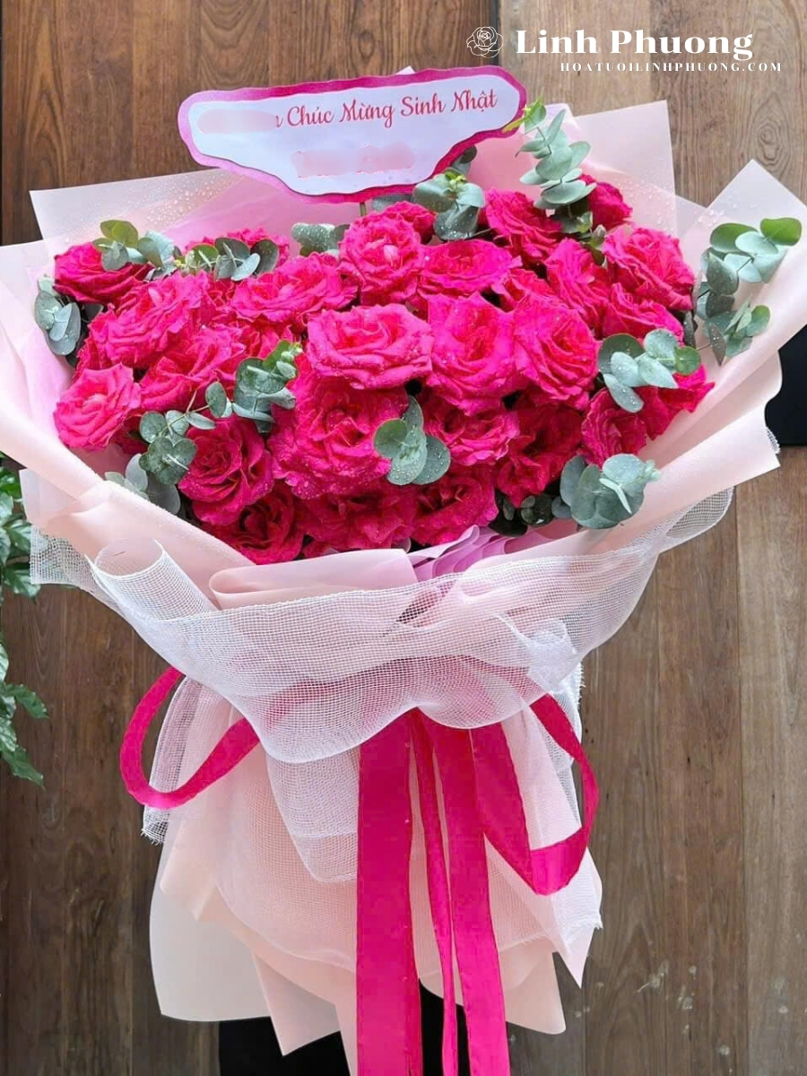 Bó Hoa Hồng Pinkloy