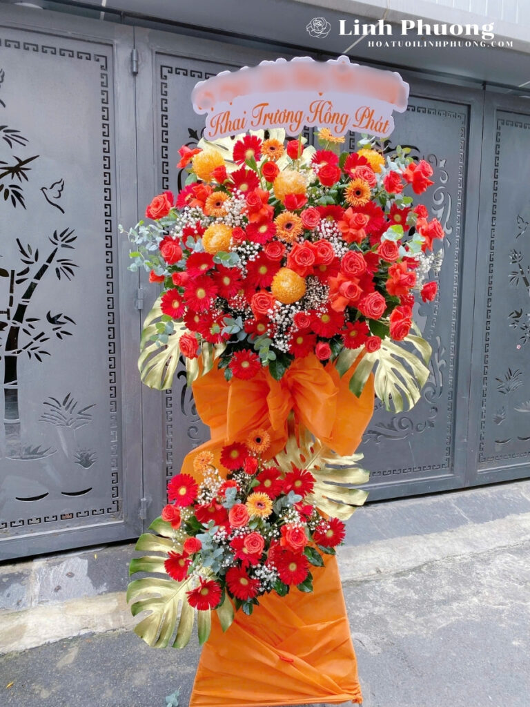 Lẵng Hoa Khai Trương Cửa Hàng Nhỏ