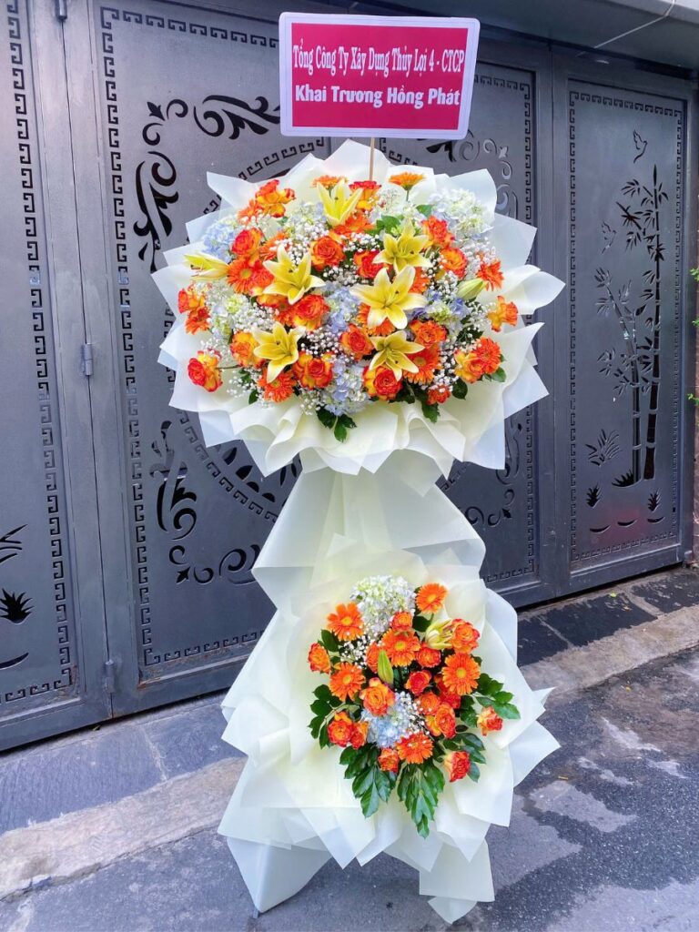 Kệ Hoa Chúc Mừng Khai Trương Tấn Tài - Tấn Lộc